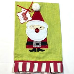 Mud Pie Santa Decorative Towel